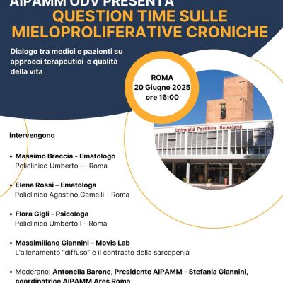 Question Time sulle Mieloproliferative croniche