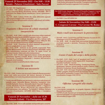 Evento AIPAMM, Venerdì 25 novembre 2022