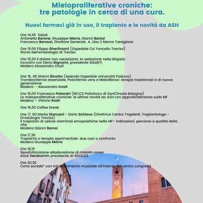 Mieloproliferative croniche: tre patologie in cerca di una cura